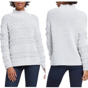 Nic + Zoe Adore A Ball Texture Stripe Turtleneck